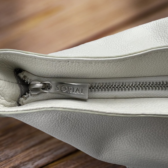 Sorial Leather White Hobo Bag - Picture 10 of 16